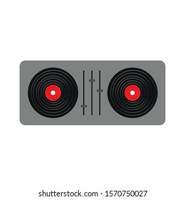 DJ Board simple illustration clip art vector