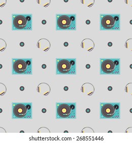 DJ booth and headphone pattern