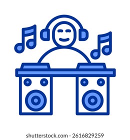 Dj Booth Icon Element For Design