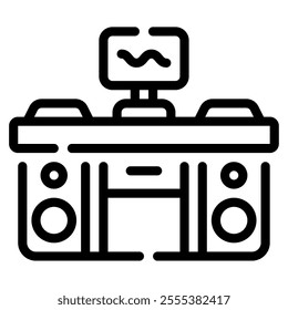 DJ Booth icon for web, app, infographic, etc