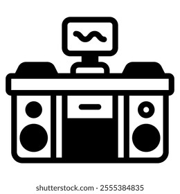 DJ Booth icon for web, app, infographic, etc