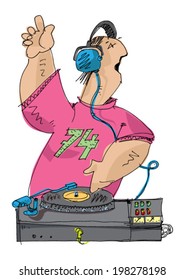 Dj - cartoon