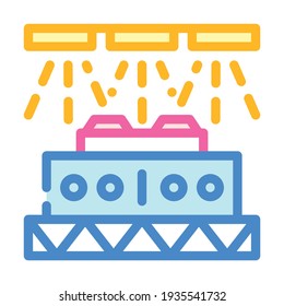 dj console color icon vector. dj console sign. isolated symbol illustration