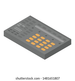 Dj console icon. Isometric of dj console vector icon for web design isolated on white background