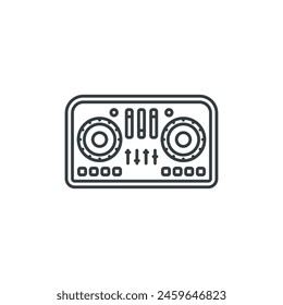 DJ, Controller icon, vector illustration