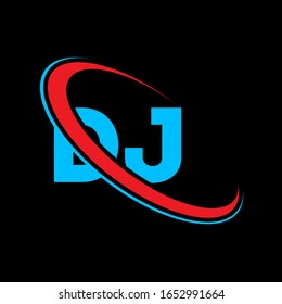 Diseño del logotipo de la letra D/DJ. Logo de DJ