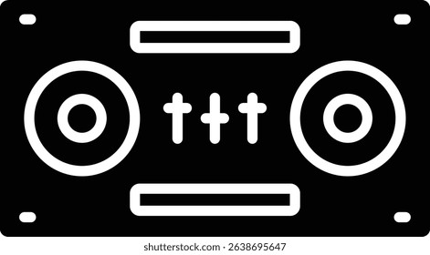 DJ Decks vector icon. Can be used for printing, mobile and web applications.