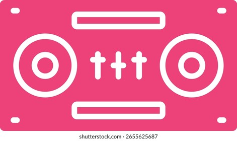 DJ Decks, Vektorsymbol. Kann für Druck-, Mobil- und Web-Anwendungen verwendet werden.