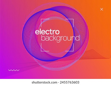 Diseño Dj. Fondo De Borde Azul. Vector del festival. Invitación de audio para discoteca. Elemento Techno Trance. Juego de fiestas. Afiche de la Discoteca Violeta. Diseño Dj Rosa