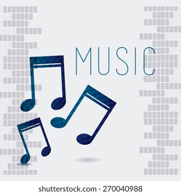 DJ design over colorful background, vector illustration.