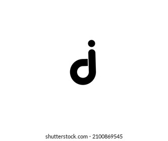 Dj di j d i initial letter line logo
