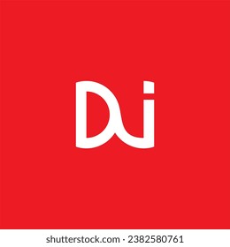 DJ Di letter logo vector image