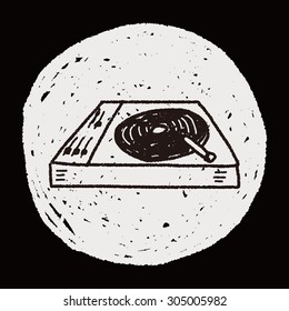 DJ disk doodle drawing