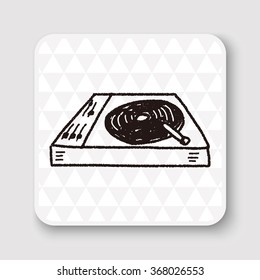 DJ disk doodle drawing