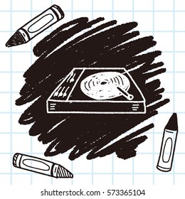 DJ disk doodle drawing