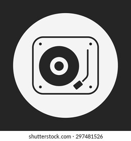 DJ disk icon