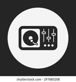 DJ disk icon