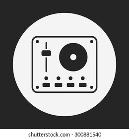 DJ disk icon