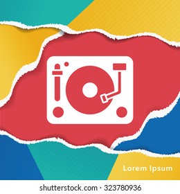 DJ disk icon