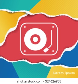 DJ disk icon