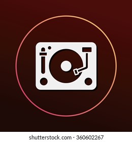 DJ disk icon
