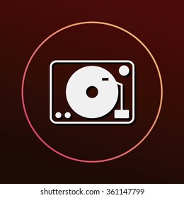 DJ disk icon