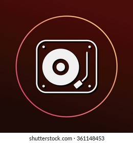 DJ disk icon