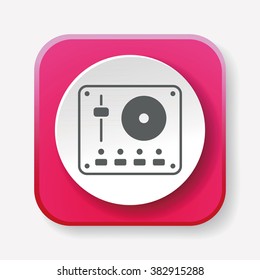 DJ disk icon