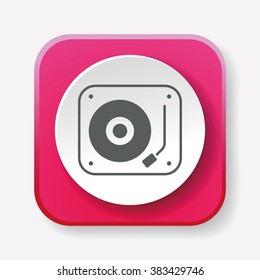 DJ disk icon