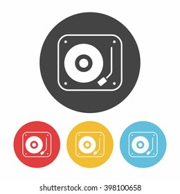 DJ disk icon