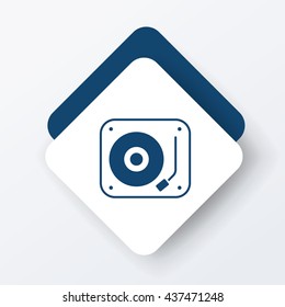 DJ disk icon