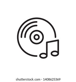 dj, entertainment icon vector template 