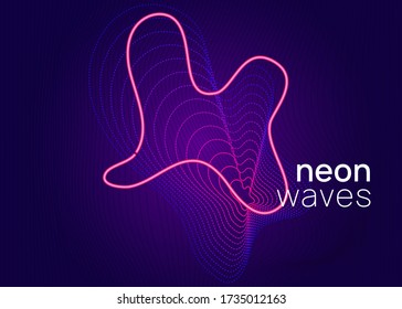 Dj event. Commercial show banner design. Dynamic fluid shape and line. Dj event neon flyer. Techno trance party. Electro dance music. Electronic sound. Club fest poster.