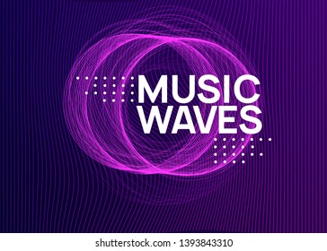 Dj event. Dynamic fluid shape and line. Wavy show brochure template. Dj event neon flyer. Techno trance party. Electro dance music. Electronic sound. Club fest poster.