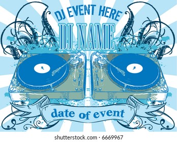 DJ event flyer