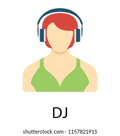 DJ Flat Colored Icon
