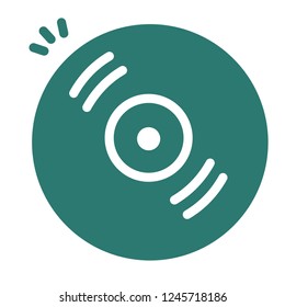 DJ flat vector icon. isolated on white background. Modern simple icon style for graphic and web design, logo.