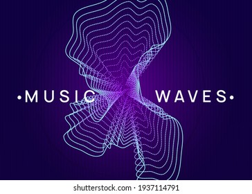 Dj flyer. Curvy concert magazine layout. Dynamic fluid shape and line. Neon dj flyer. Electro dance music. Electronic sound event. Club fest poster. Techno trance party.