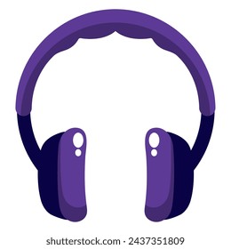 dj auriculares accesorios ilustración vectorial