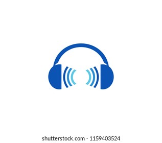 Dj headphone logo 