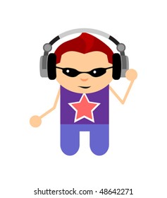 DJ in headphones