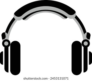 Dj headphones icon logo vector design