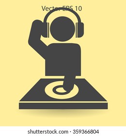DJ headphones vector picture