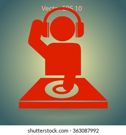 DJ headphones vector picture