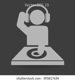 DJ headphones vector picture