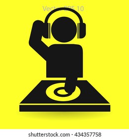 DJ headphones vector picture