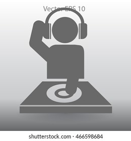 DJ headphones vector picture