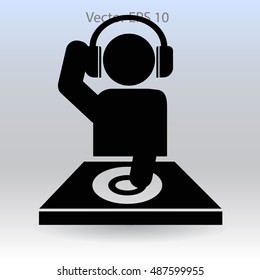 DJ headphones vector picture