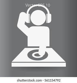DJ headphones vector picture