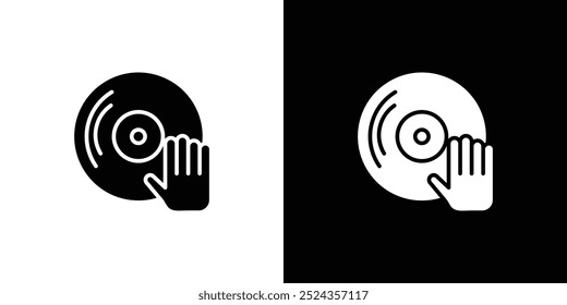 Dj icon Art design illustration